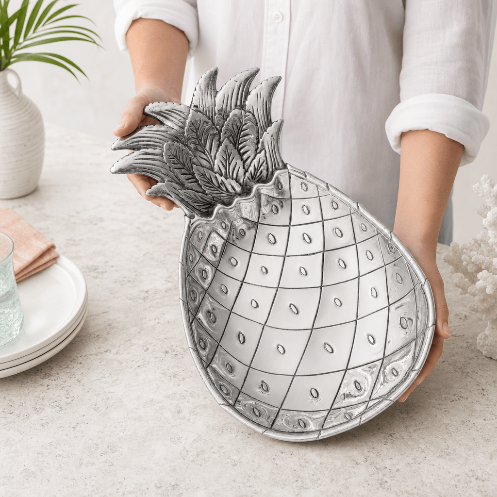 Arthur Court Pineapple Pineapple Chip and Dip Tray