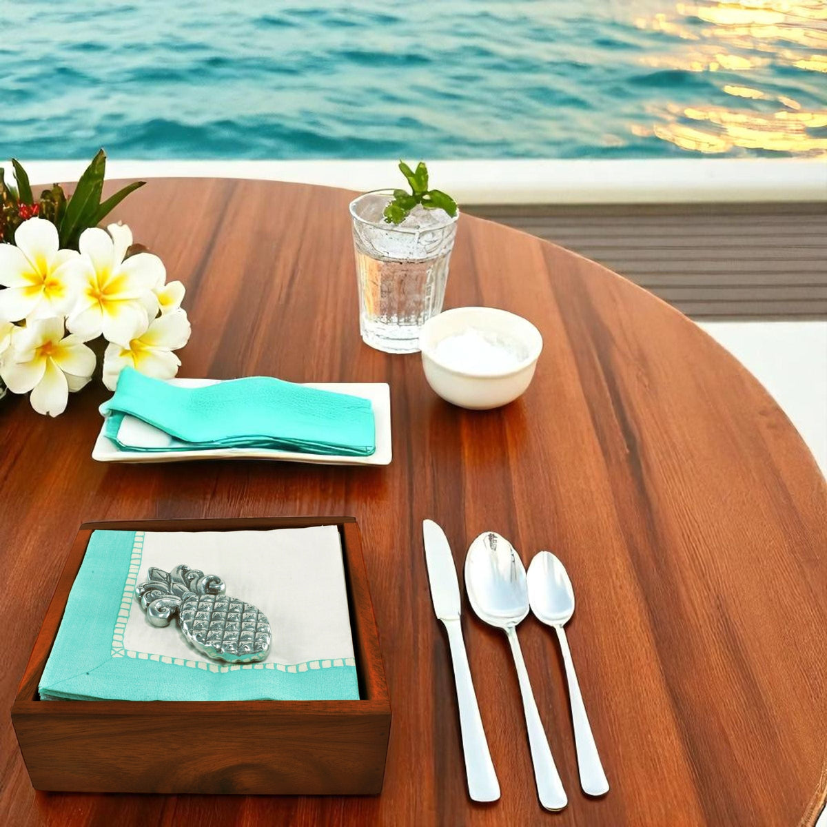 Arthur Court Pineapple Pineapple Napkin Weight