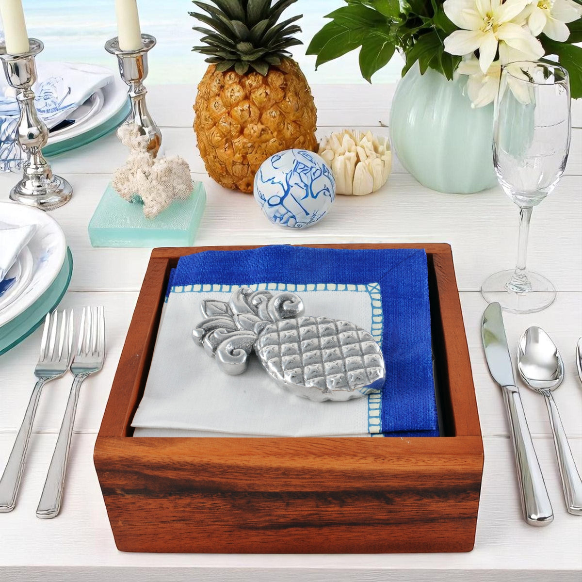 Arthur Court Pineapple Pineapple Napkin Weight