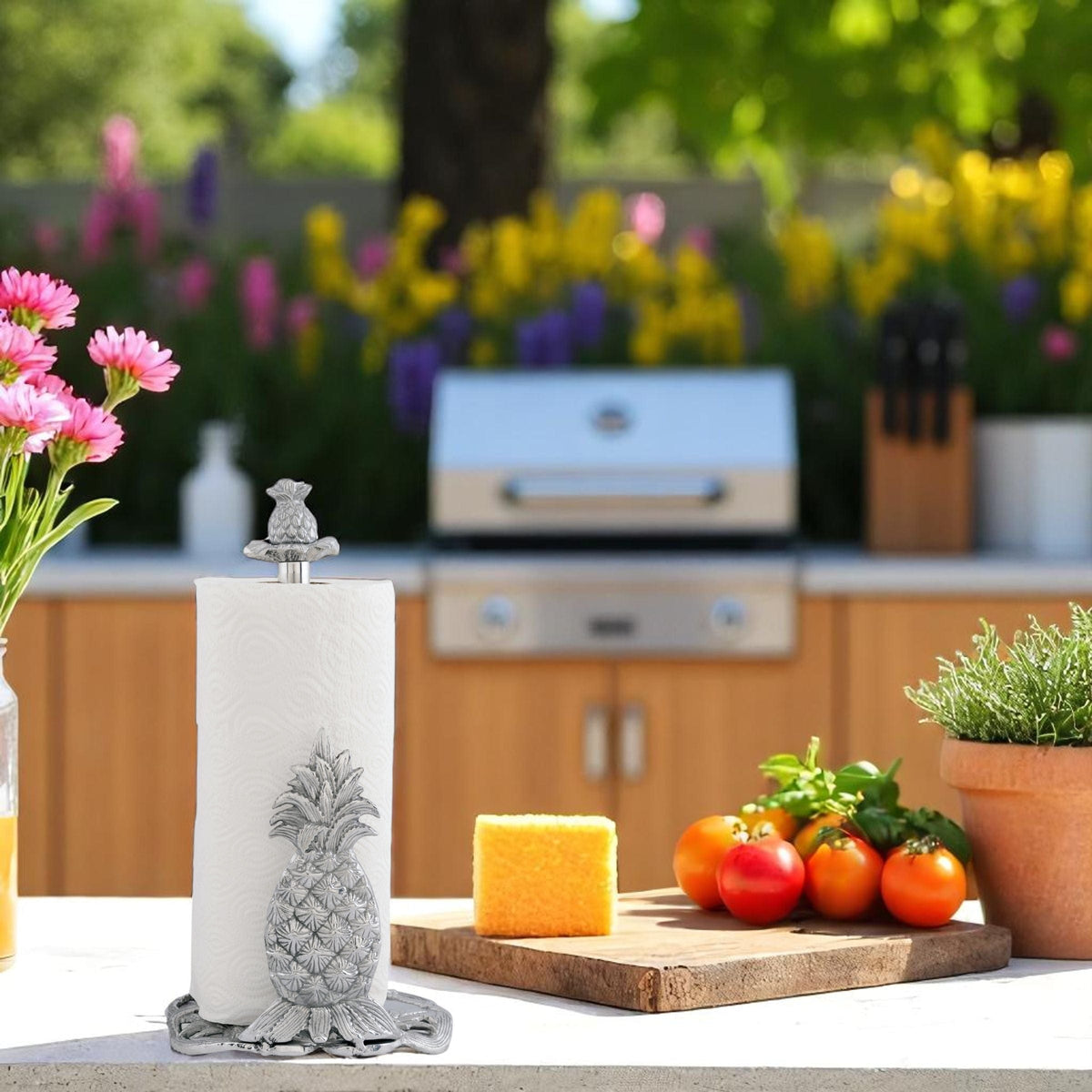 Arthur Court Pineapple Pineapple Paper Towel Holder