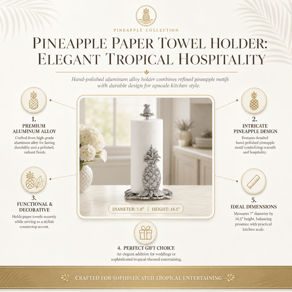 Arthur Court Pineapple Pineapple Paper Towel Holder