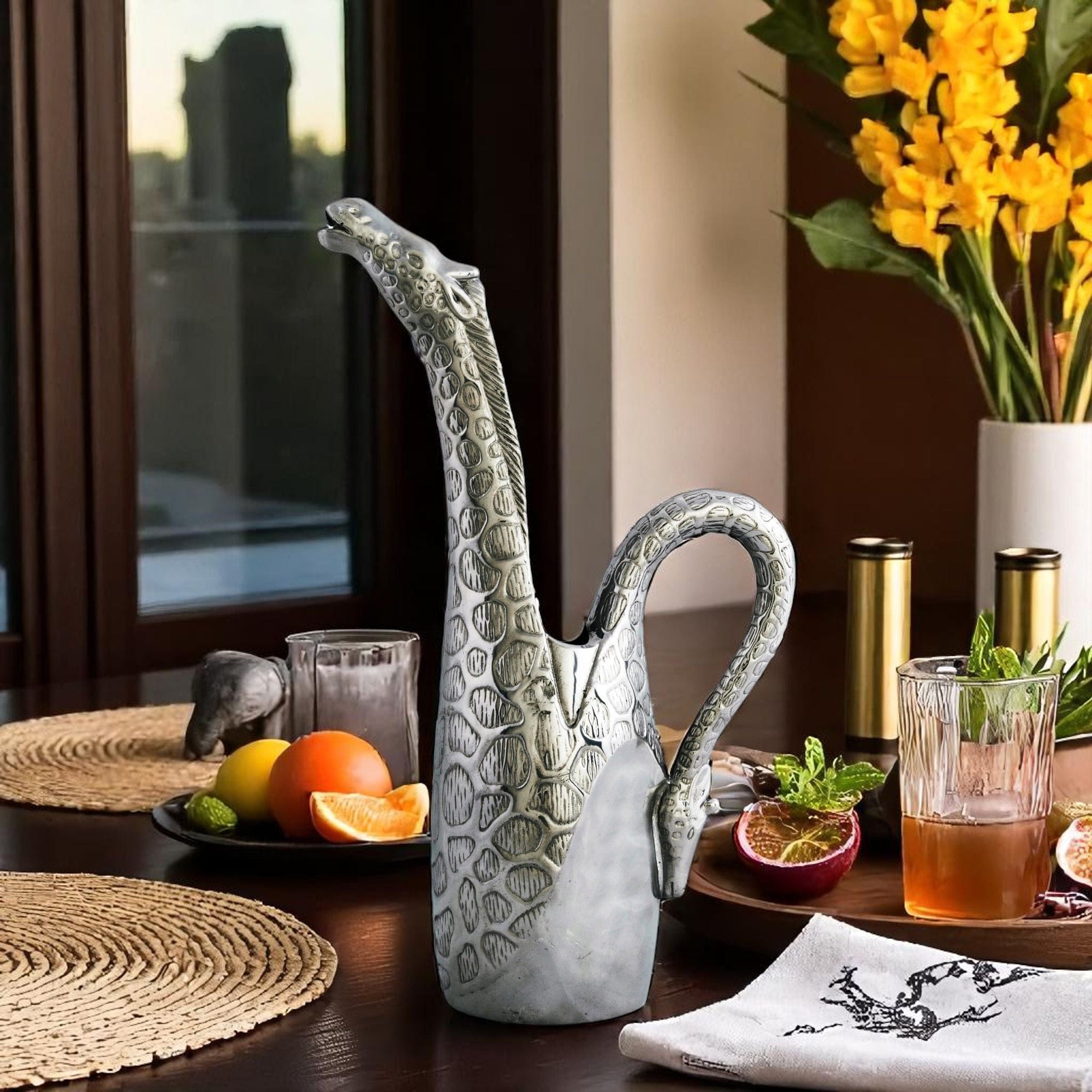 Arthur Court Safari Giraffe Pitcher