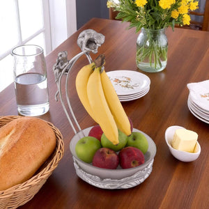 Arthur Court Safari Monkey Banana Holder with Bowl