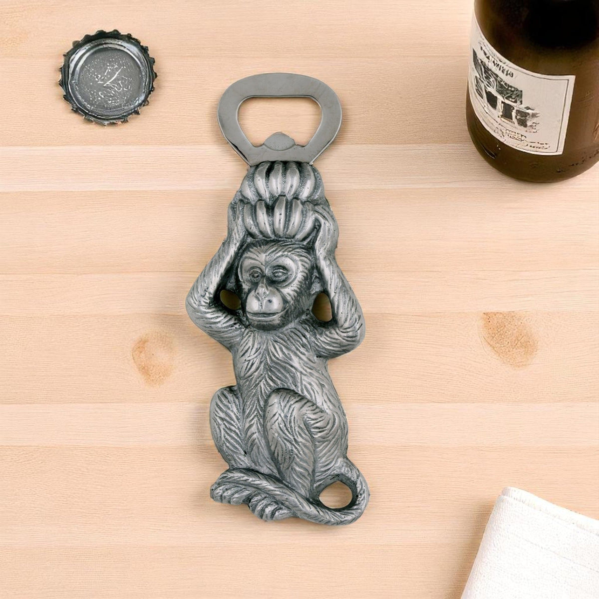 Arthur Court Safari Monkey Bottle Opener