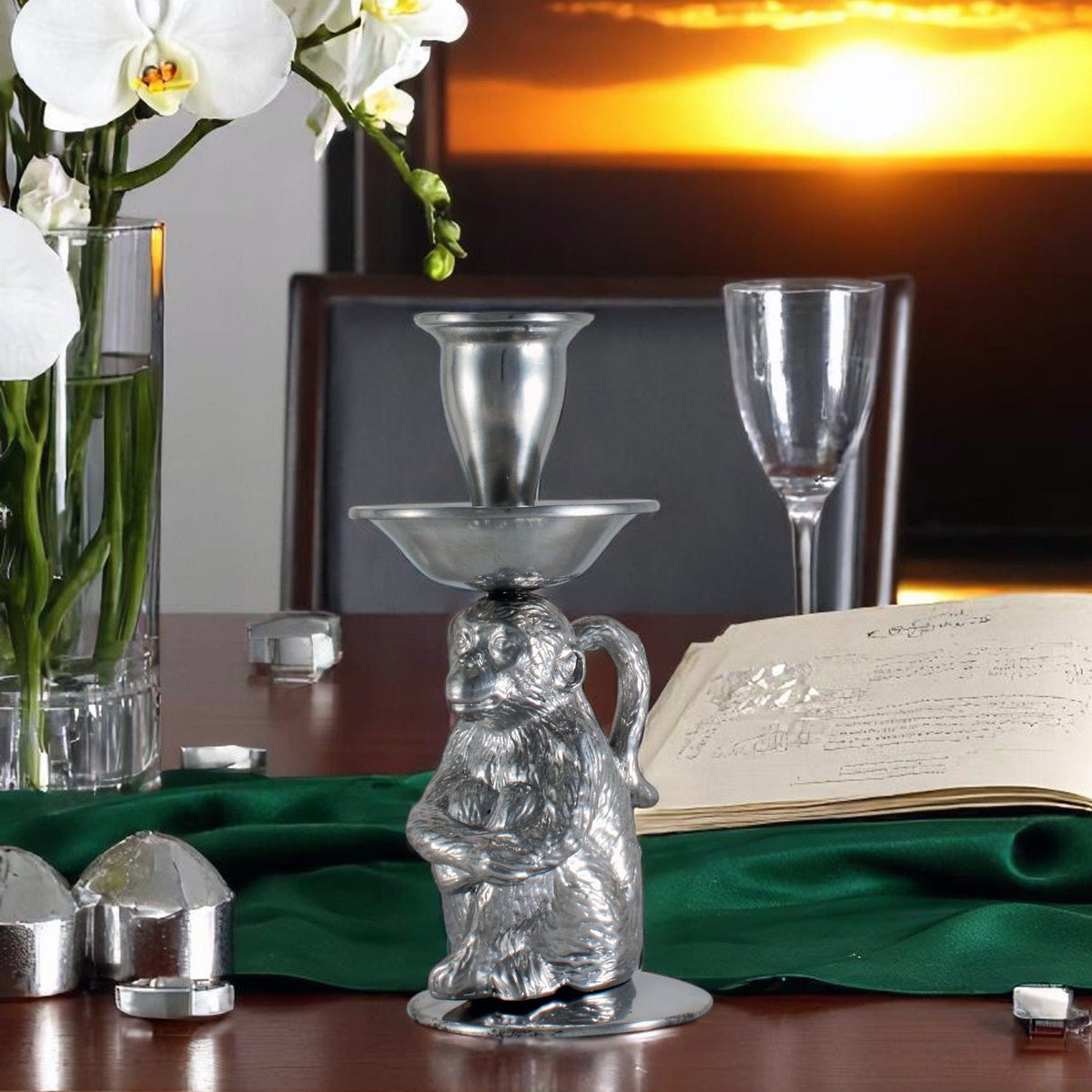 Arthur Court Safari Monkey Candle holders