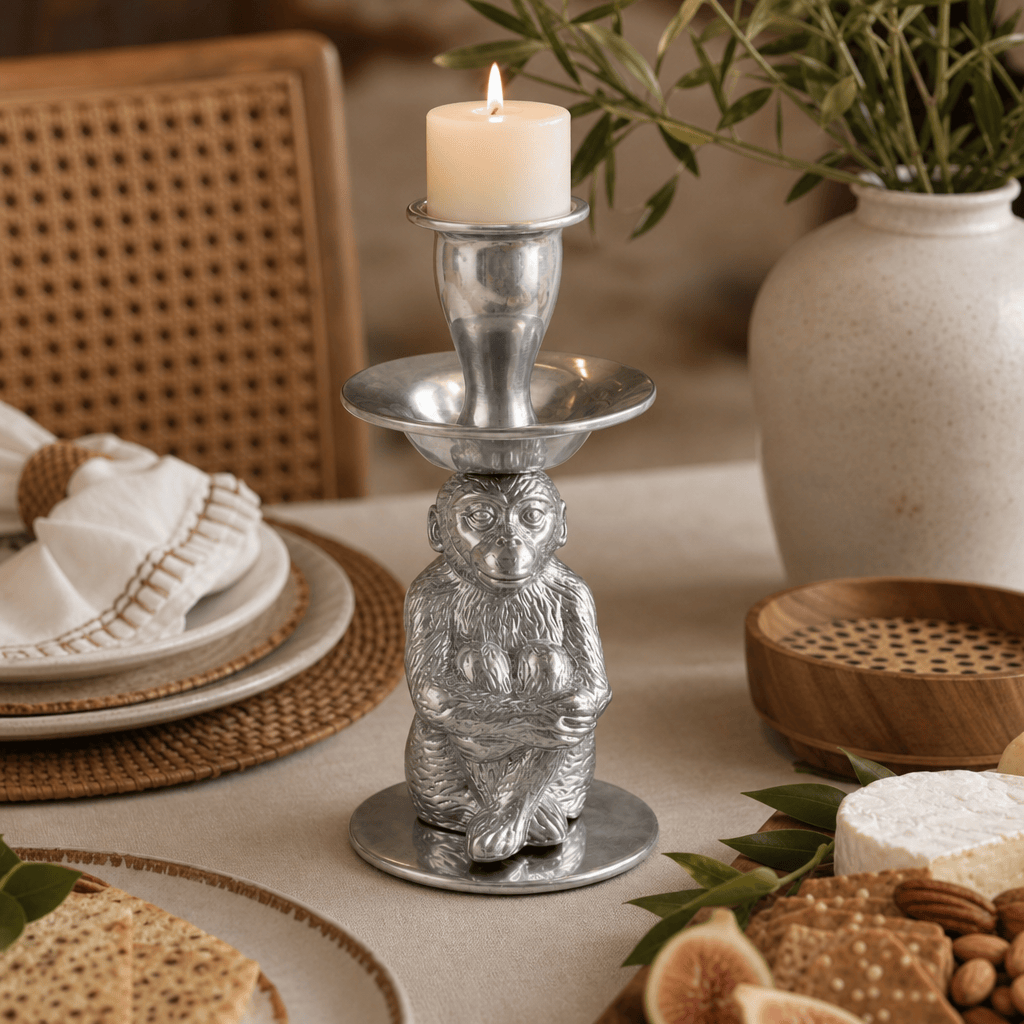 Arthur Court Safari Monkey Candle holders