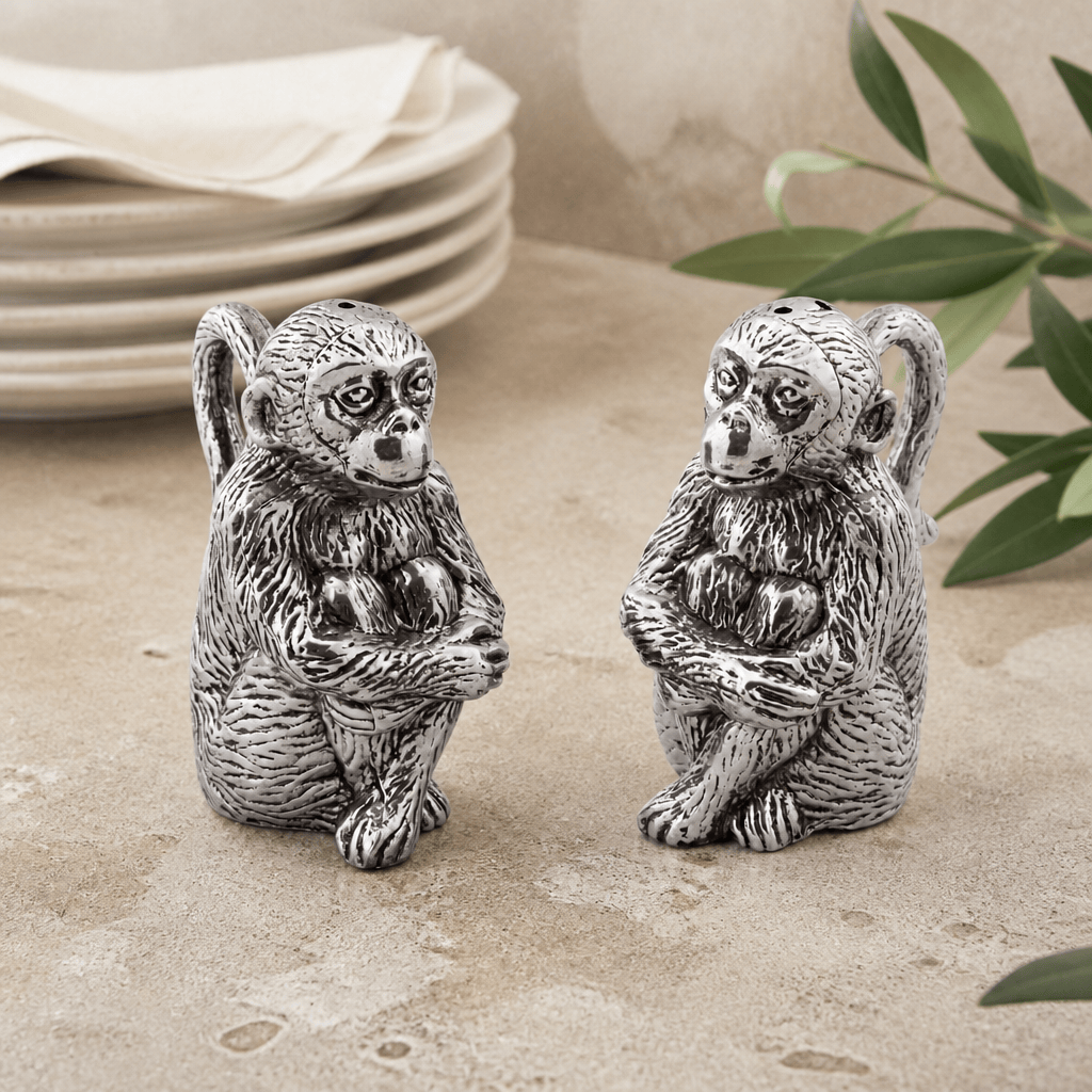 Arthur Court Safari Monkey Salt and Pepper