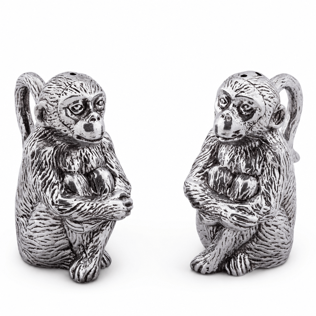 Arthur Court Safari Monkey Salt and Pepper
