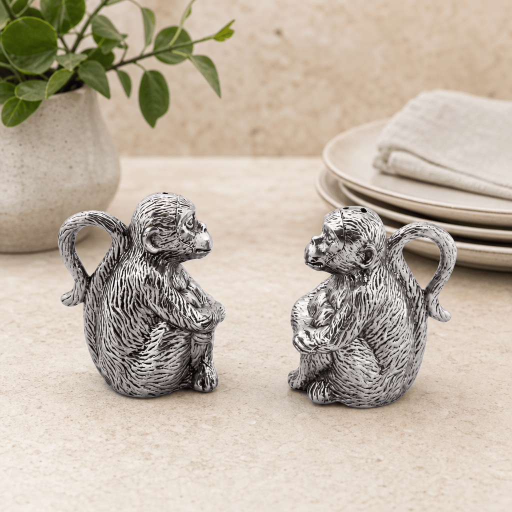 Arthur Court Safari Monkey Salt and Pepper
