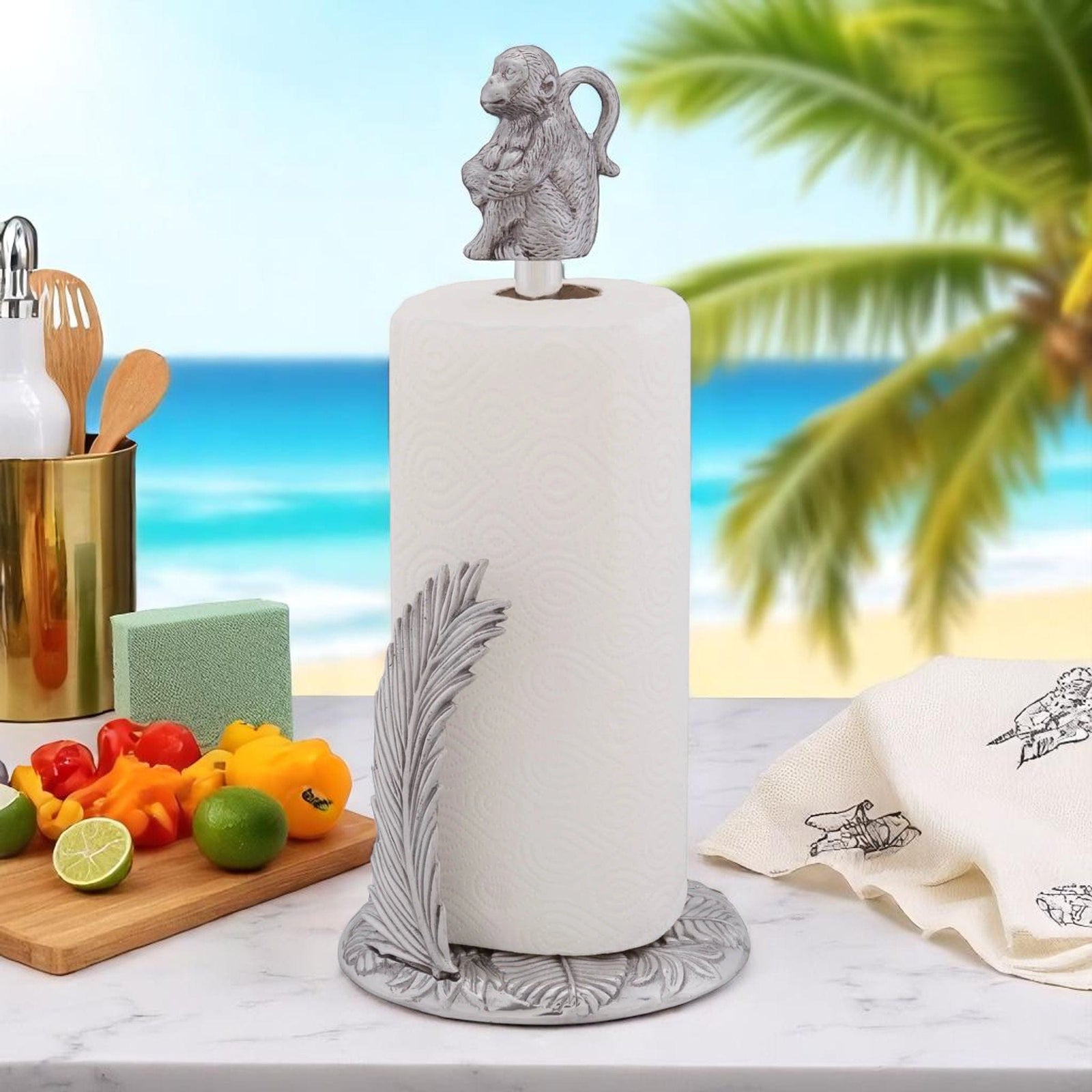 Arthur Court Safari Monkey Towel Holder