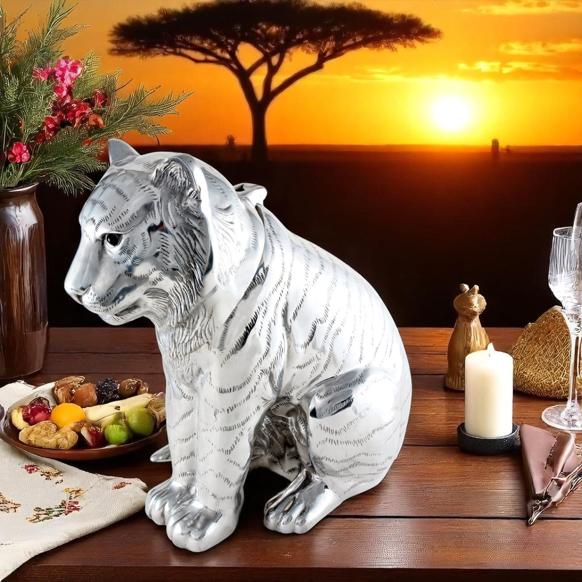 Arthur Court Safari Tiger Ice/Wine Buckets