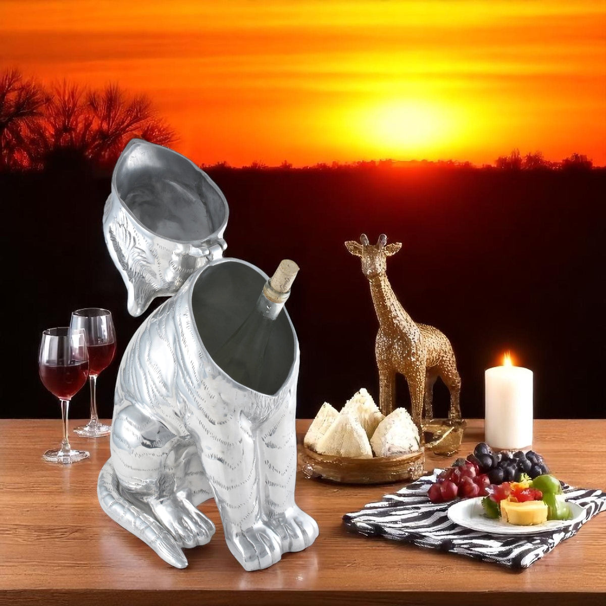 Arthur Court Safari Tiger Ice/Wine Buckets