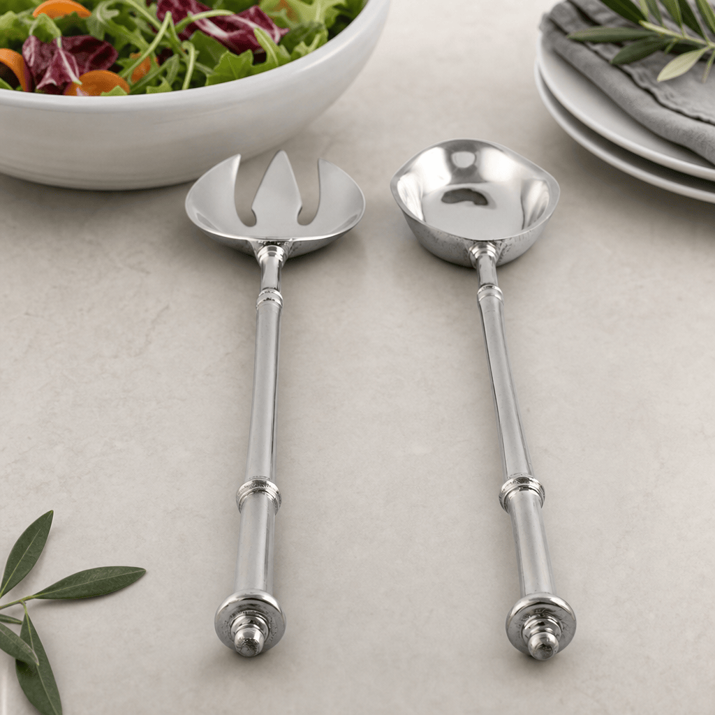 Arthur Court Salad Serving Set Beaded Serving Set