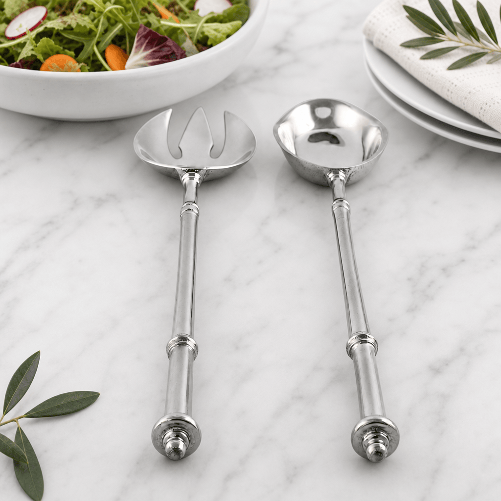 Arthur Court Salad Serving Set Beaded Serving Set