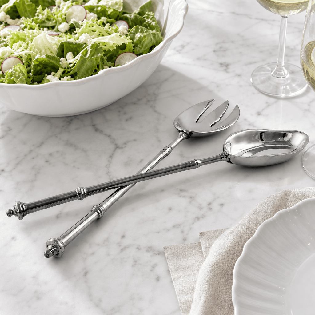 Arthur Court Salad Serving Set Beaded Serving Set