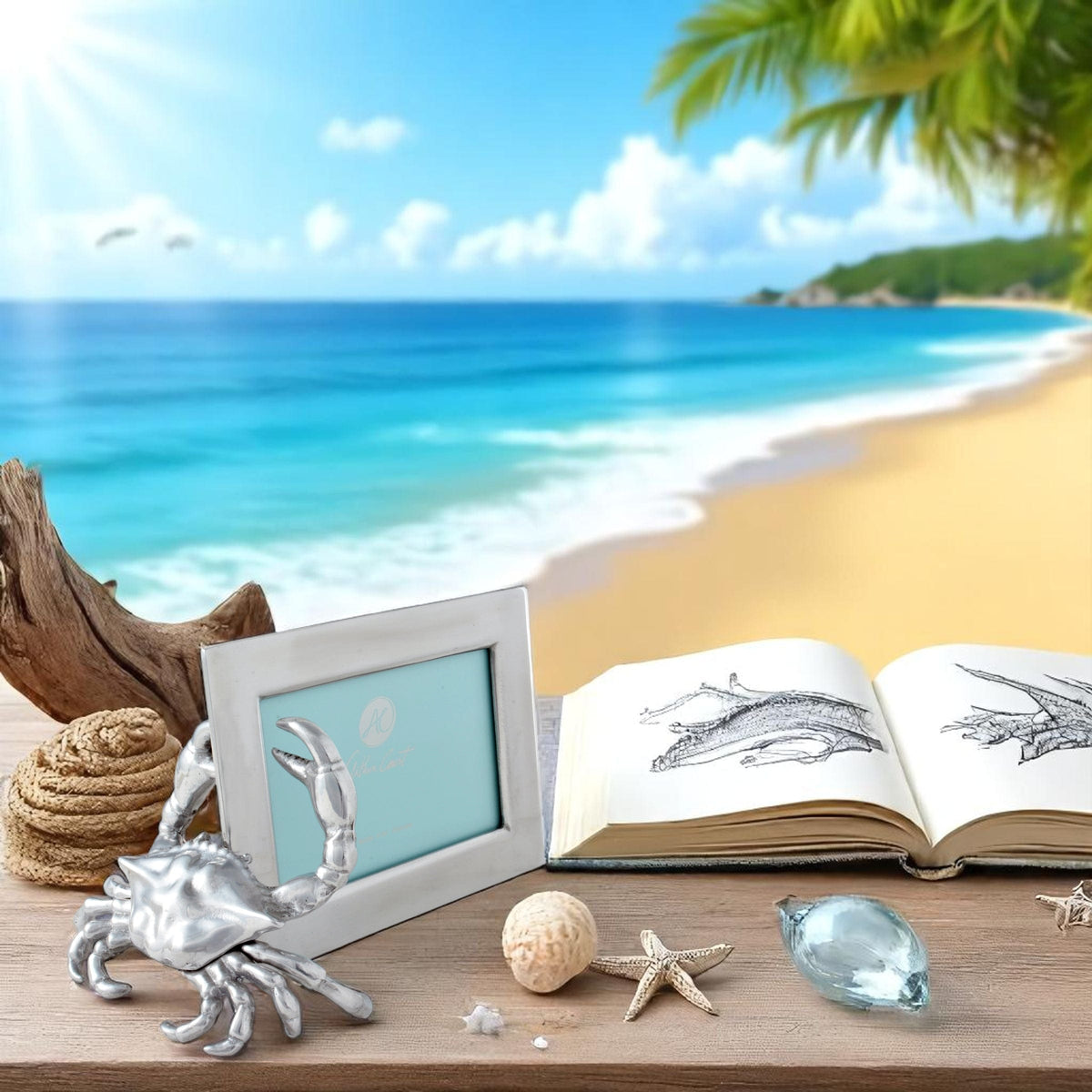 Arthur Court Sea and Shore 4x6 Crab Picture Frame