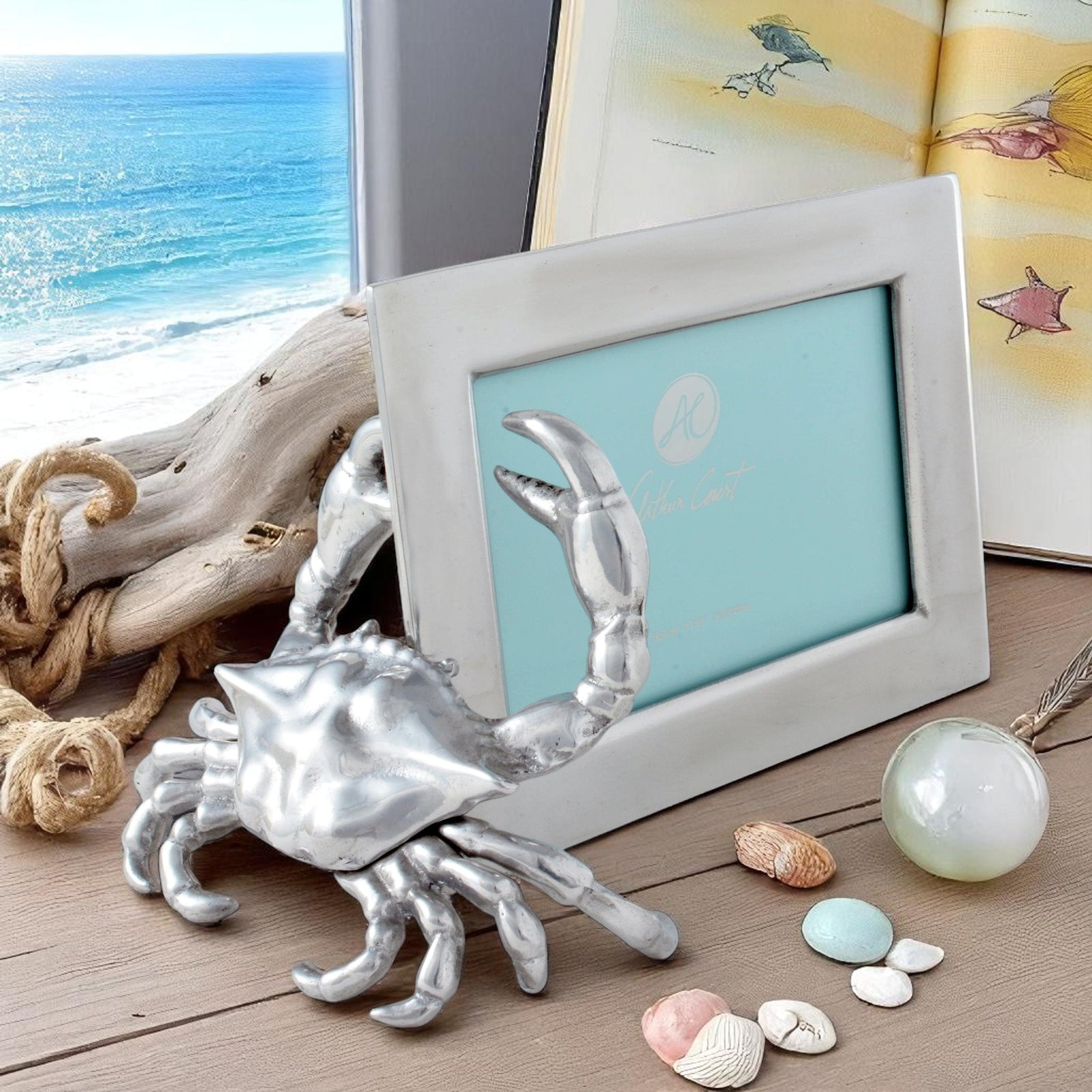 Arthur Court Sea and Shore 4x6 Crab Picture Frame