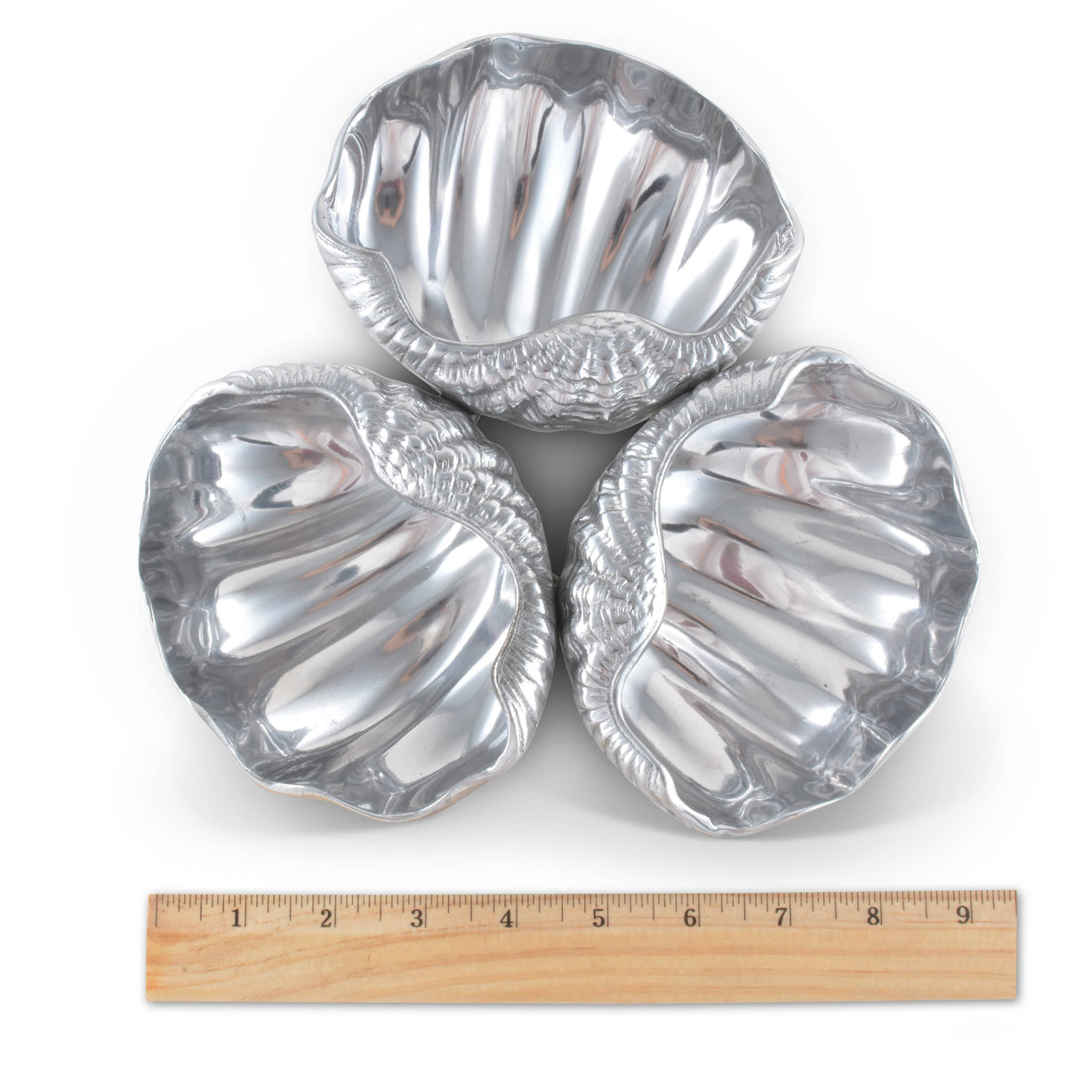 Arthur Court Sea and Shore Clam 3-Bowl Server