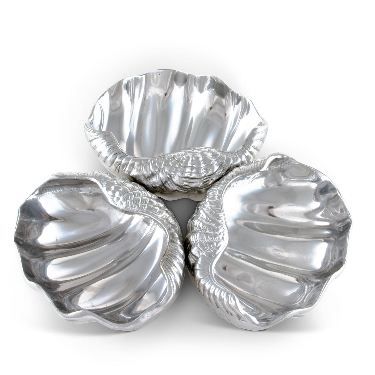 Arthur Court Sea and Shore Clam 3-Bowl Server