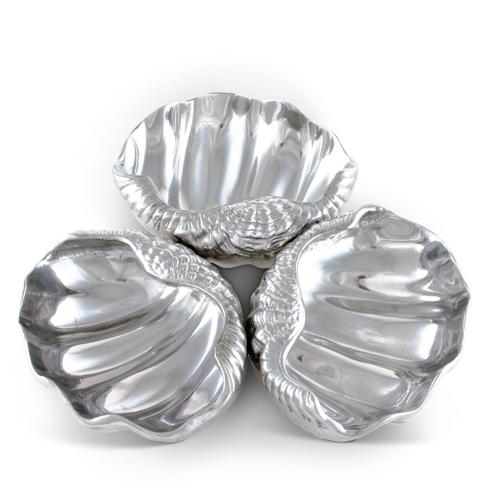 Arthur Court Sea and Shore Clam 3-Bowl Server