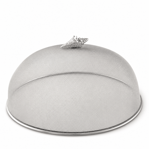 Arthur Court Sea and Shore Conch Shell Stainless Mesh Picnic Cover