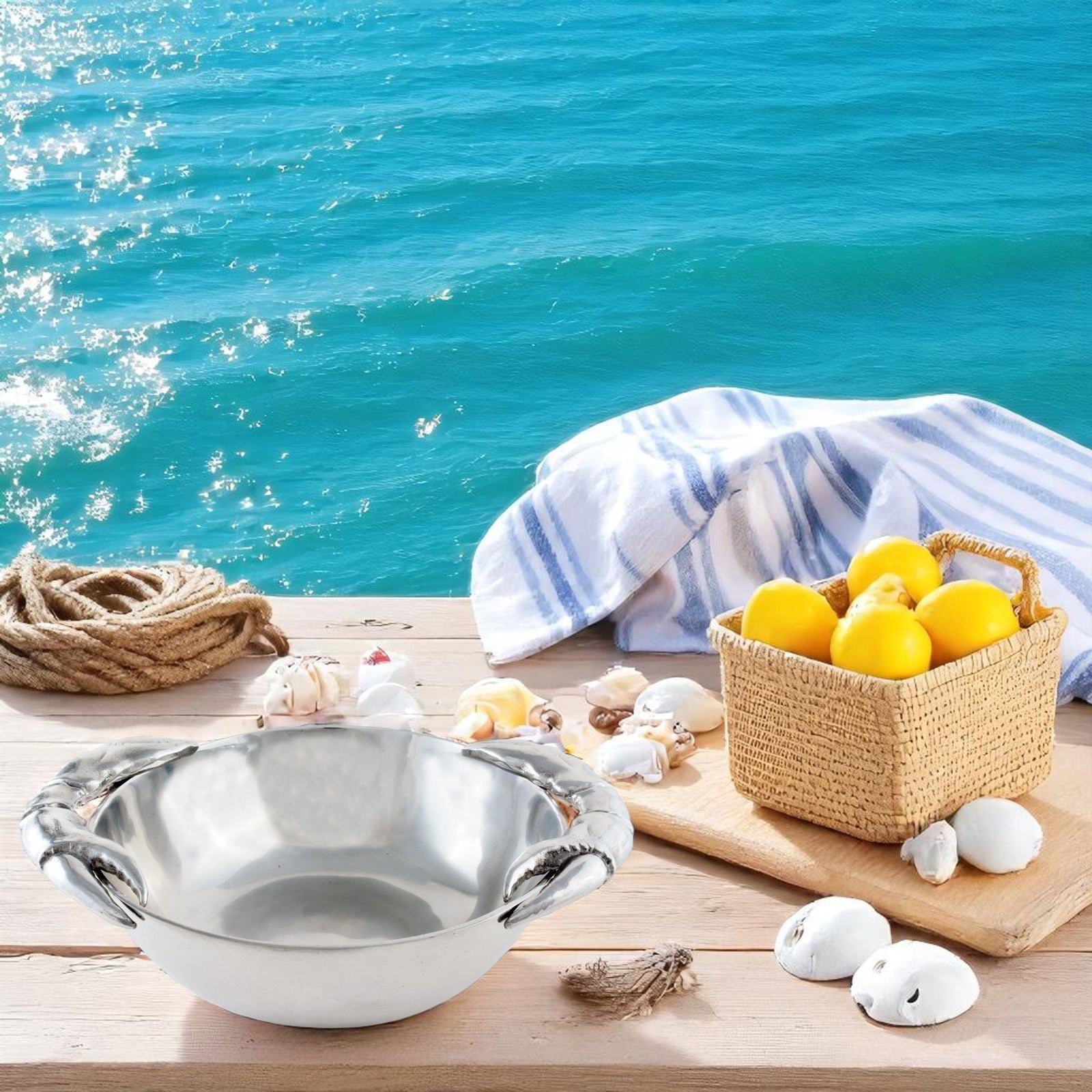 Arthur Court Sea and Shore Crab 10-1/2 Bowl