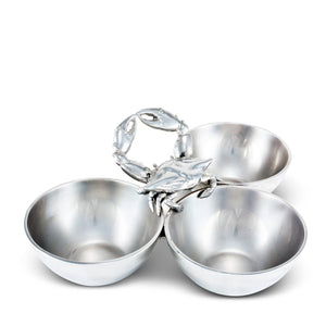 Arthur Court Sea and Shore Crab 3-Bowl Bowl