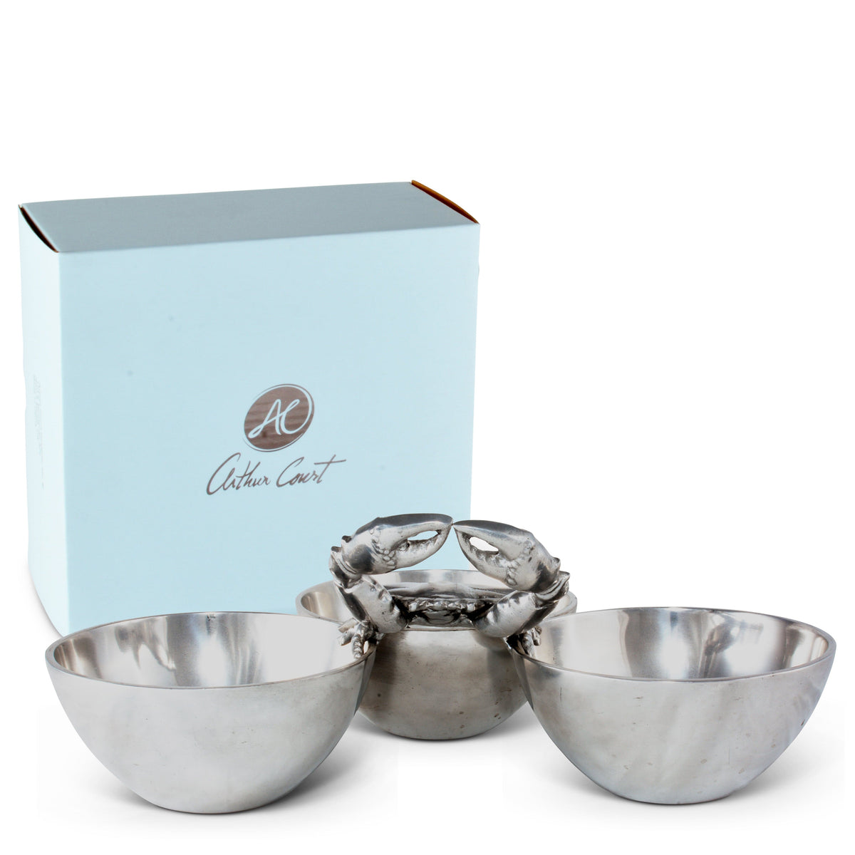 Arthur Court Sea and Shore Crab 3-Bowl Bowl