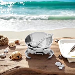 Arthur Court Sea and Shore Crab 3-Piece Condiment Set
