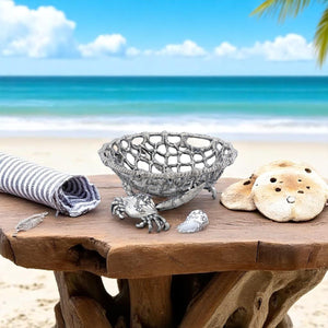 Arthur Court Sea and Shore Crab and Net Fruit Basket