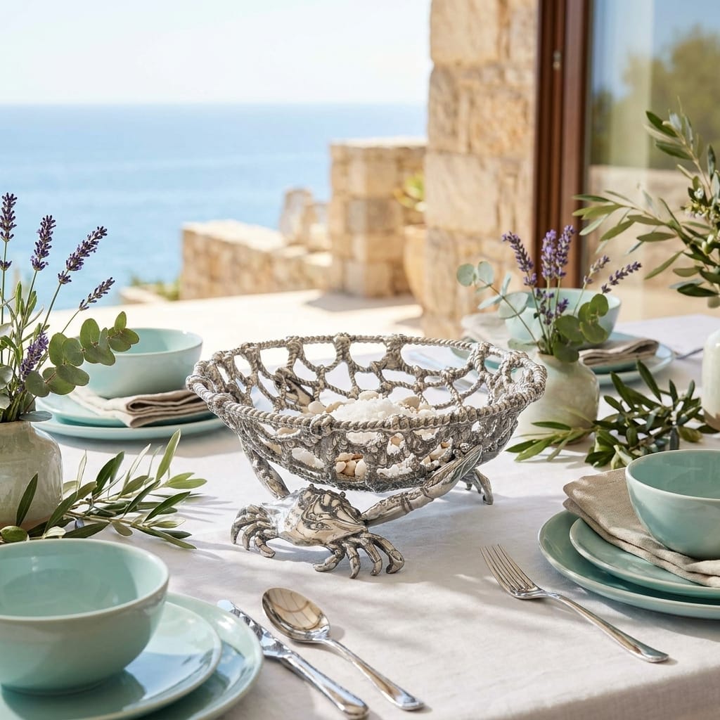 Exquisite Crab design platter for an impressive festive table