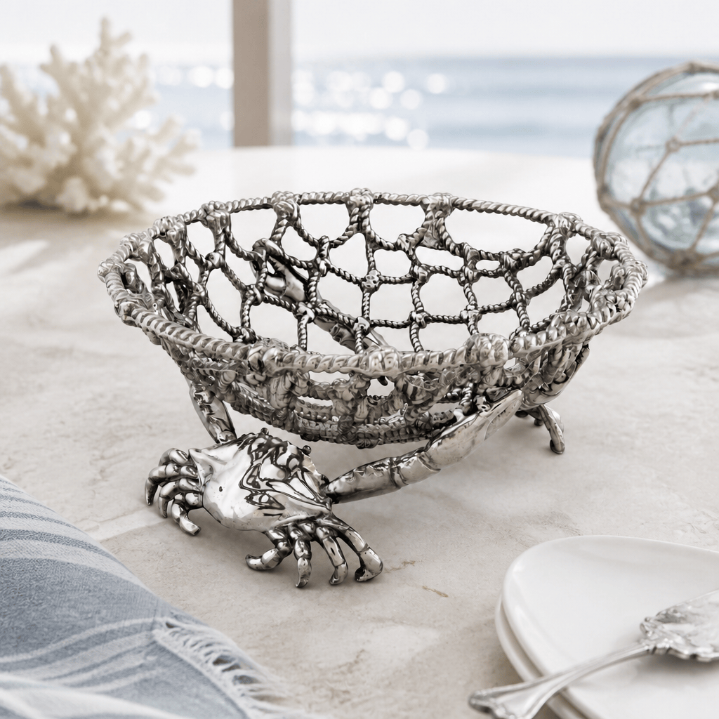 Arthur Court Sea and Shore Crab and Net Fruit Basket