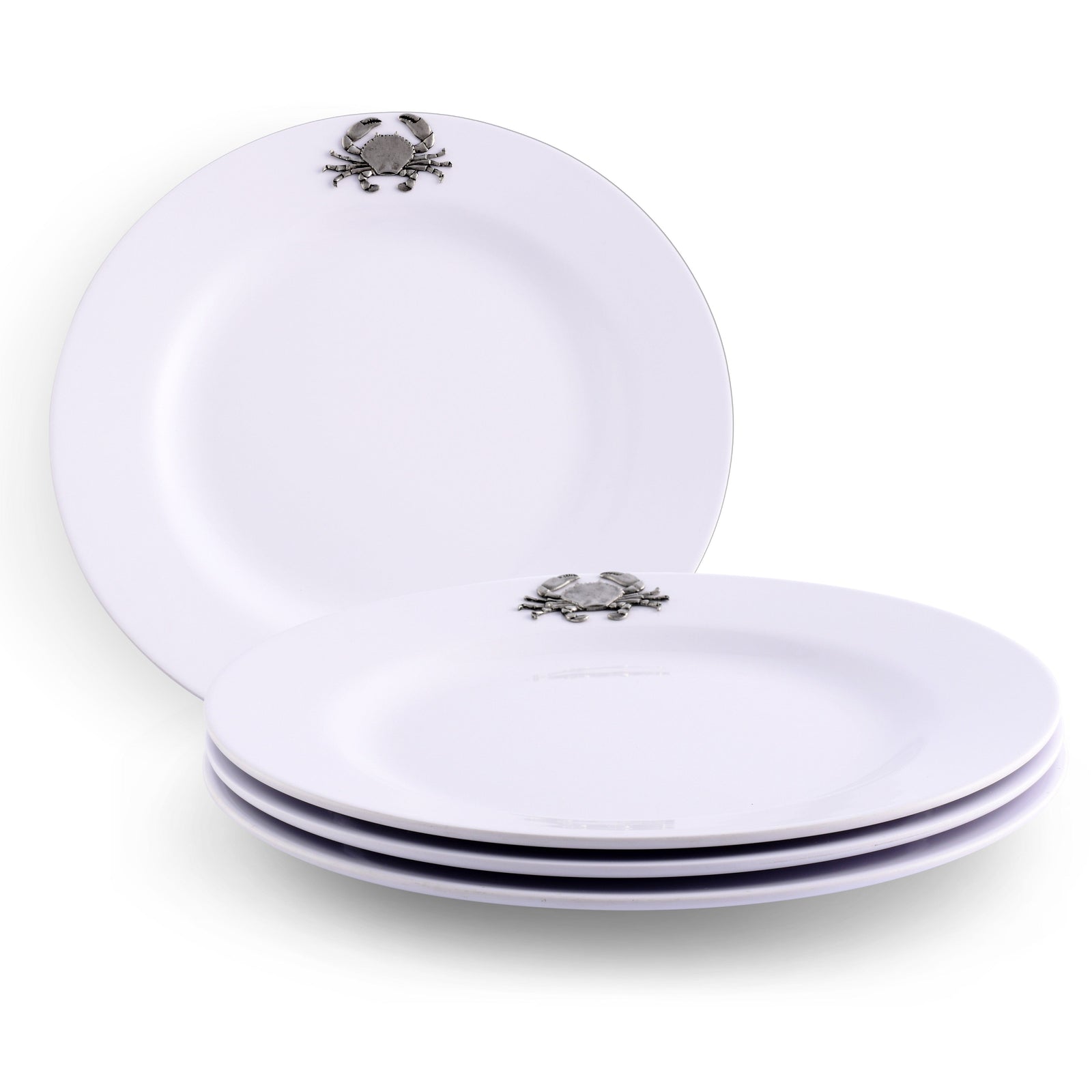 Arthur Court Sea and Shore Crab Melamine Lunch Plates - Set of 4