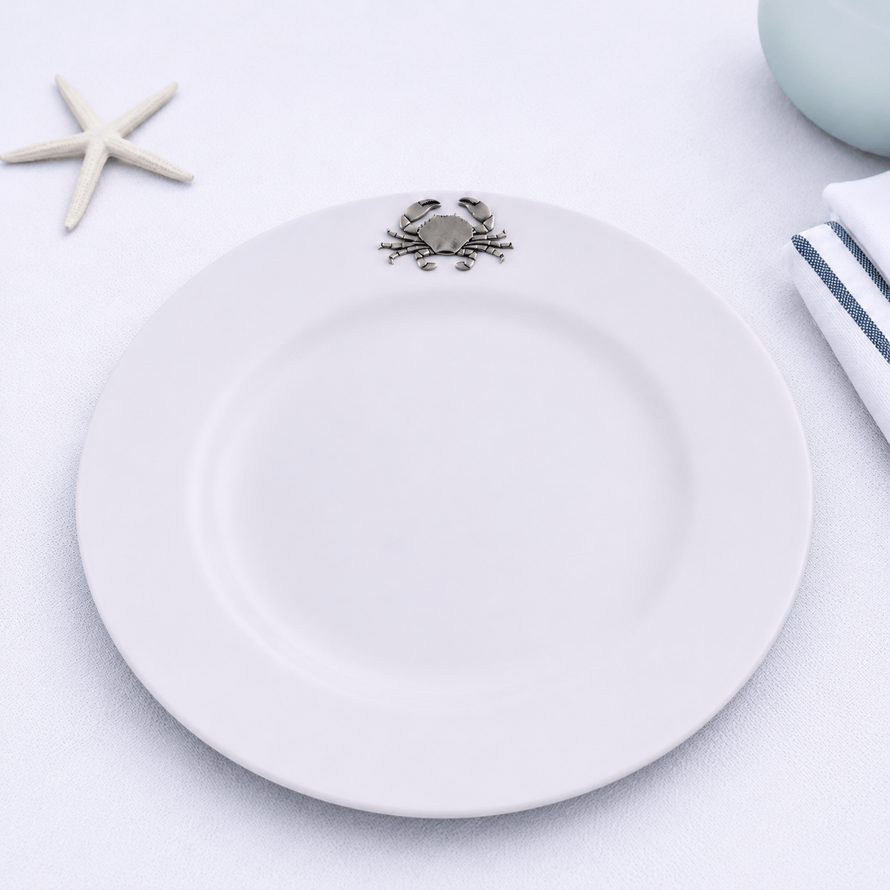 Arthur Court Sea and Shore Crab Melamine Lunch Plates - Set of 4