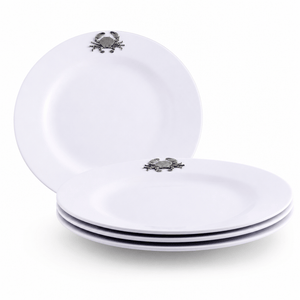 Arthur Court Sea and Shore Crab Melamine Lunch Plates - Set of 4