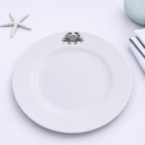 Arthur Court Sea and Shore Crab Melamine Lunch Plates - Set of 4