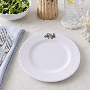 Arthur Court Sea and Shore Crab Melamine Lunch Plates - Set of 4