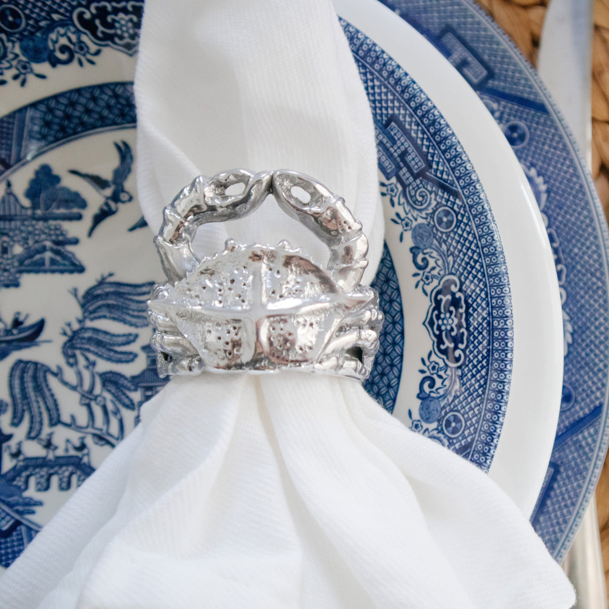 Arthur Court Sea and Shore Crab Napkin Rings - set of 4