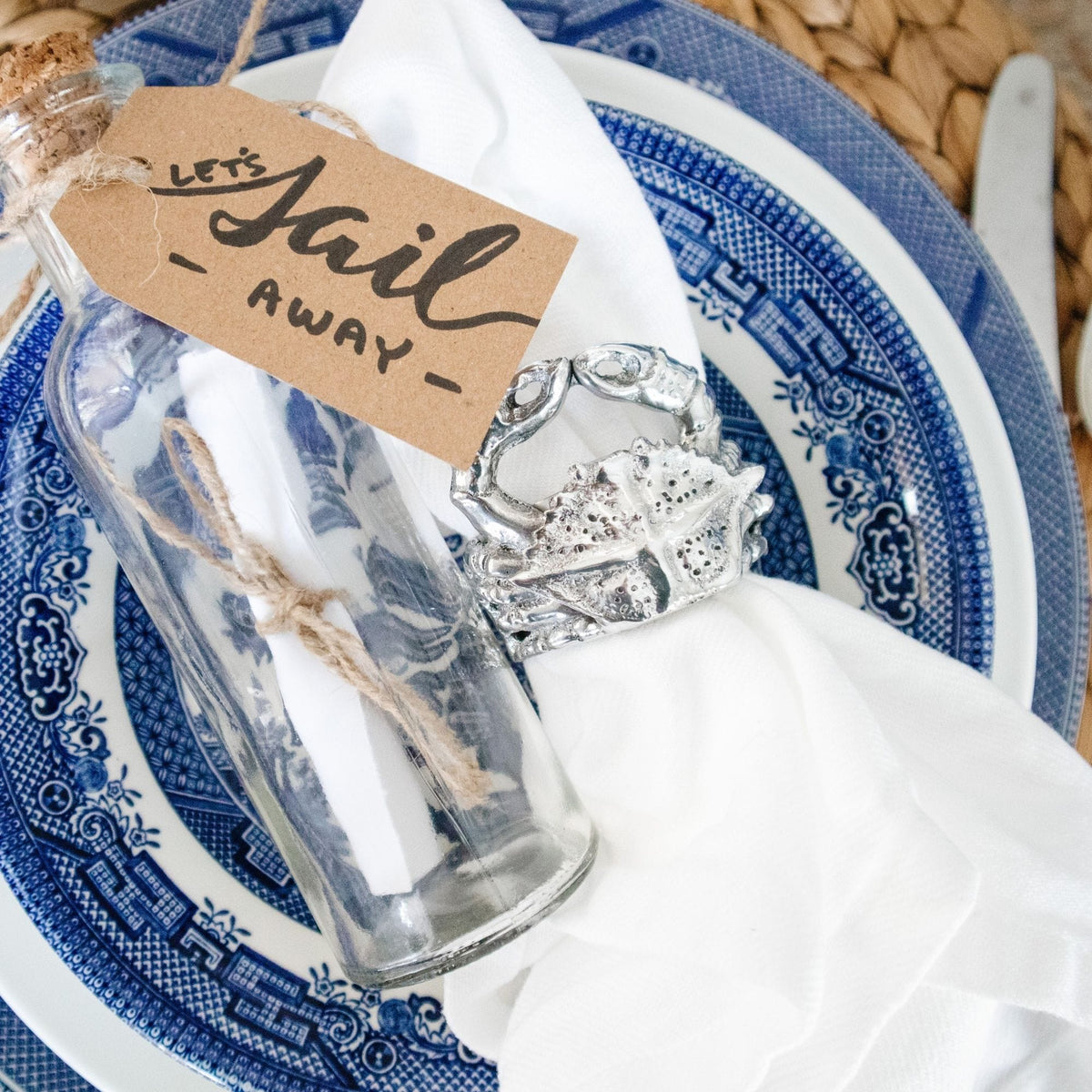 Arthur Court Sea and Shore Crab Napkin Rings - set of 4