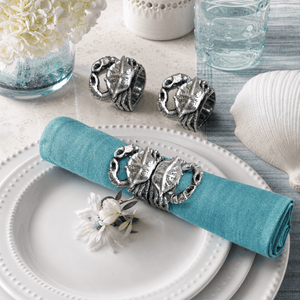 Arthur Court Sea and Shore Crab Napkin Rings - set of 4