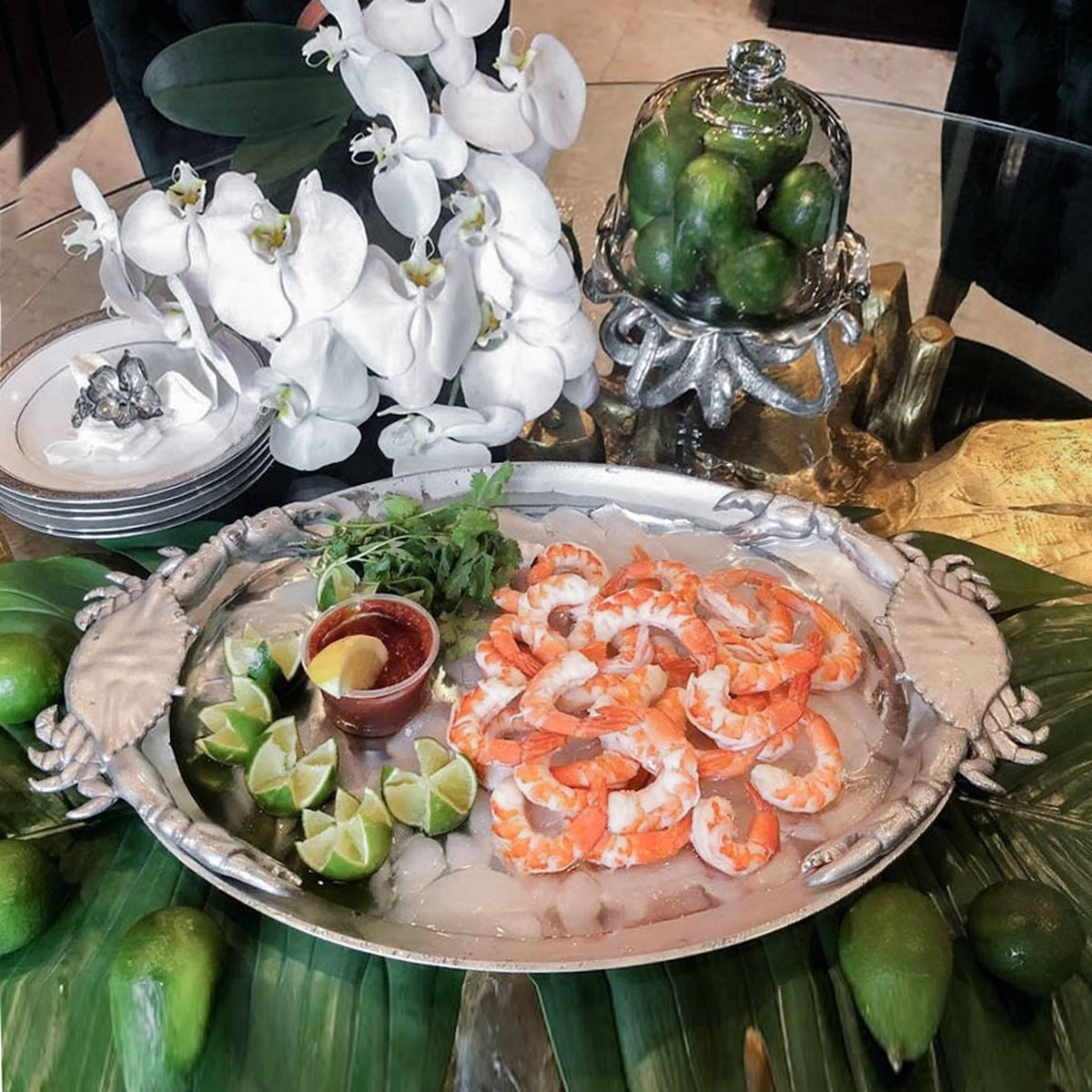 Arthur Court Sea and Shore Crab Oval Platter