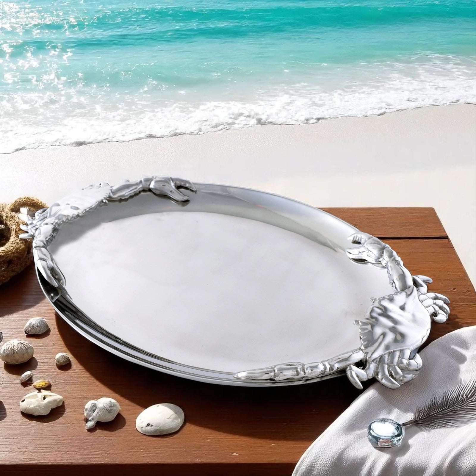 Arthur Court Sea and Shore Crab Oval Platter