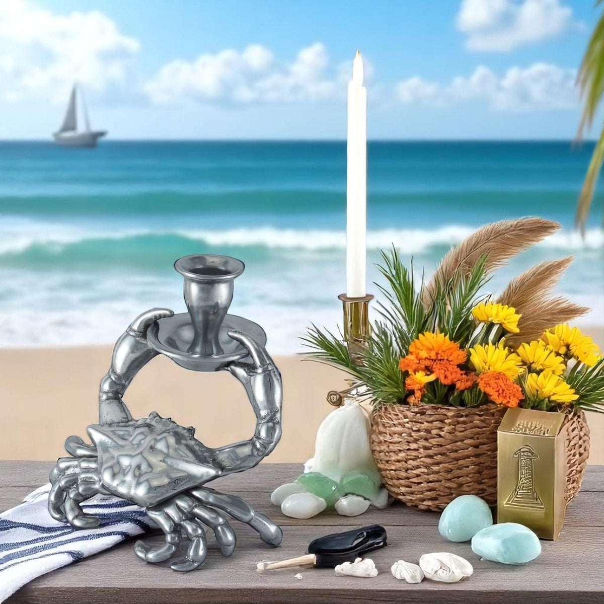 Arthur Court Sea and Shore Crab Taper Candle Holders