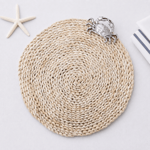 Arthur Court Sea and Shore Crab Twisted Seagrass Placemats - set of 4