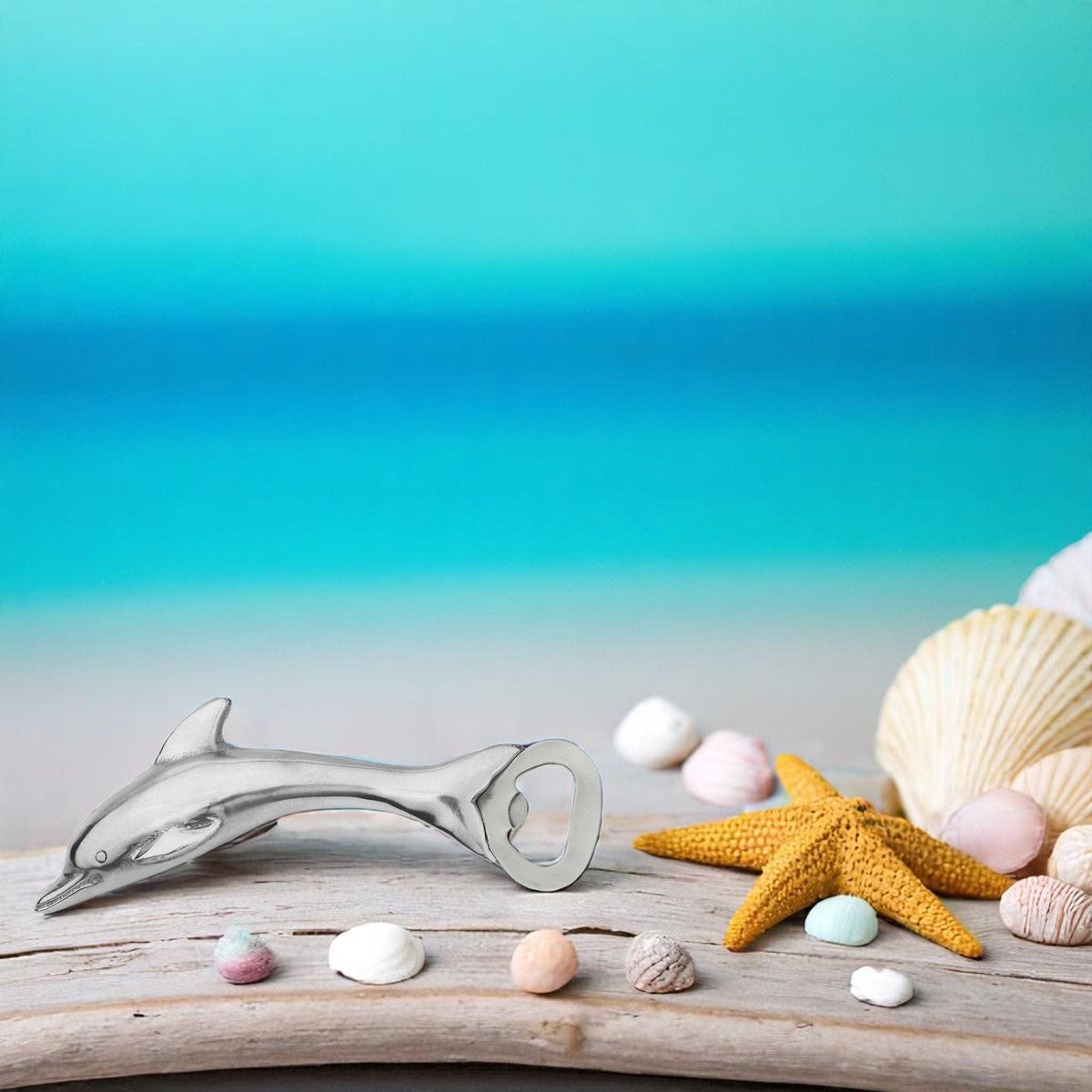 Arthur Court Sea and Shore Dolphin Bottle Opener