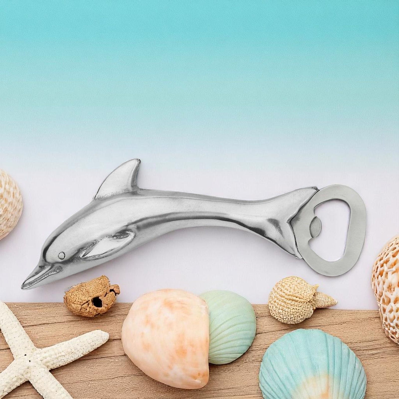 Arthur Court Sea and Shore Dolphin Bottle Opener