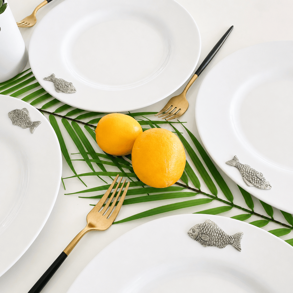 Arthur Court Fish Melamine Lunch Plates