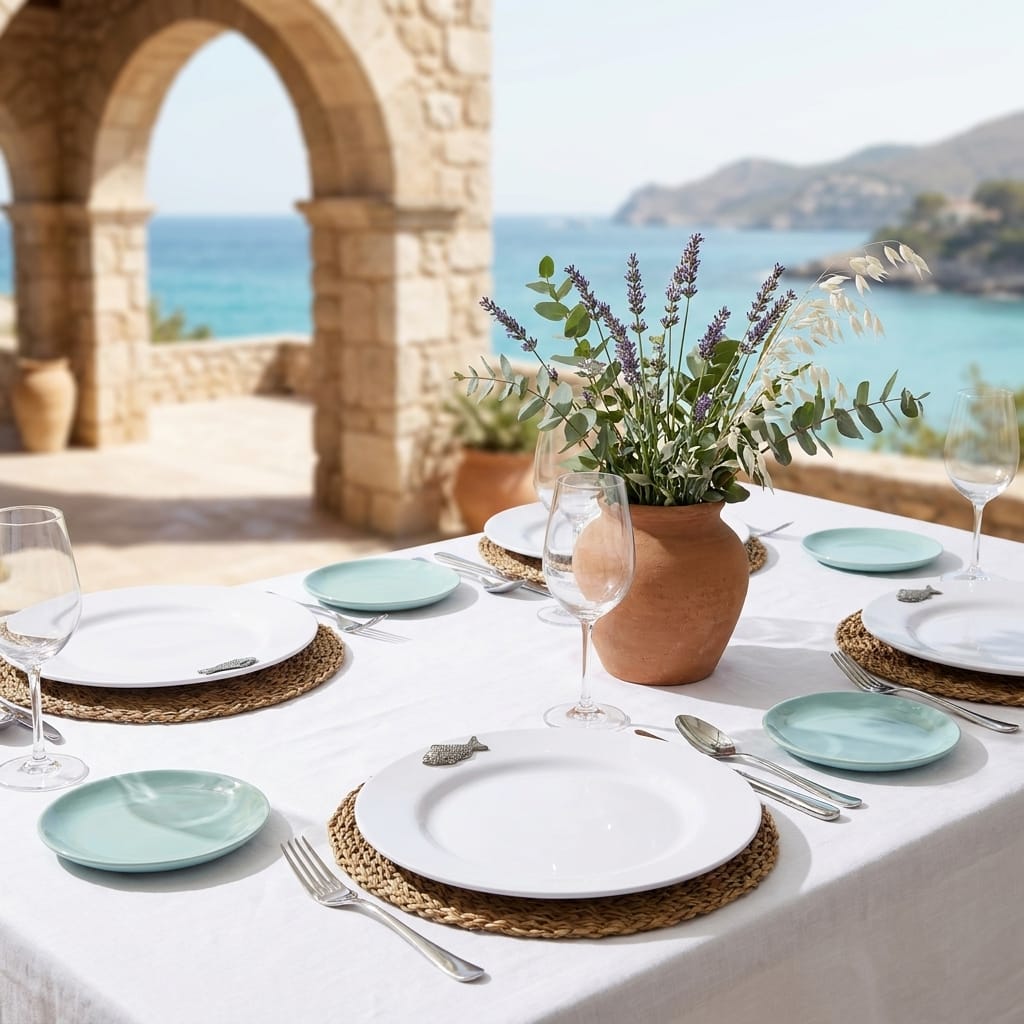 Striking fish design lunch plates | Arthur Court's Collection