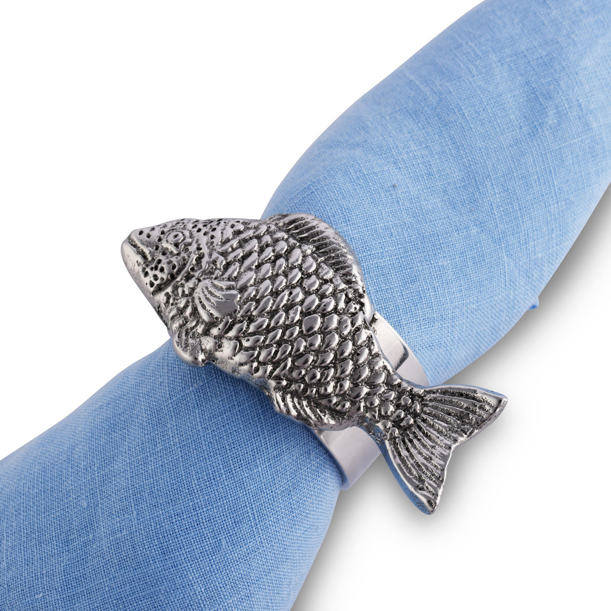 Arthur Court Sea and Shore Fish Napkin Rings - set of 4
