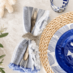 Arthur Court Sea and Shore Fish Napkin Rings - set of 4